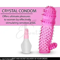 Crytal Silicon Reusable\washable condom for men (Colour may vary)-thumb1