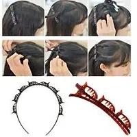 Trending Trunks Headbands, Accessories Hair Twister, Hairstyle Braid Tool, Hair Clips for Girl and Lady, Barrettes for Thin or Thick Hair, Hairstyle Hairpin, Alligator Clips (Brown)-thumb3