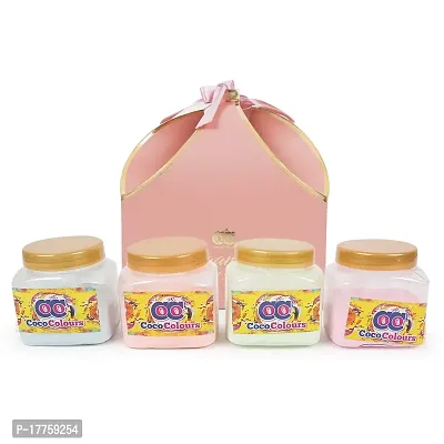 Trending Trunks Non-Toxic Skin Friendly Herbal Organic Gulal Combo Gift Pack of 4Pcs by Coco (4 Boxes of Organic Gulal)