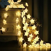 Trending Trunks 16 Led Frosted Crackle Star Copper String Fairy Light for Home,Office, Diwali, Eid  Christmas Decoration (Warm White, Pack of 1, 3 Meter) *Made in India*-thumb3
