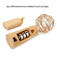 Trending Trunks 20 LED Wine Bottle Cork Lights with Copper Wire String Fairy Lights 2 Meter Battery Operated (Multicolour) (Pack of 1)-thumb3