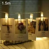 Trending Trunks Photo Clip Light for Hanging Photos/Cards, Direct Plug-in with 20 LED, 10 Feet for Home Decoration On Birthday, Valentine?s Day, Bedroom, Patio, Lawn (3Mtr, Yellow, Pack of 2)-thumb2