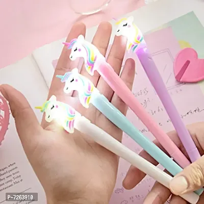 Trending Trunks 12 Pcs Unicorn Ball Pens set Navratri Gifts For Girls /Kanjak Gifts /Birthday Return Gifts In Bulk For Kids, Girls, Boys (Multicolour, Pack Of 12)-thumb0