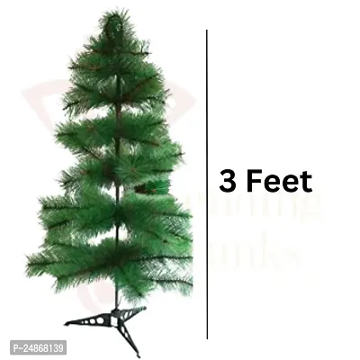 VeeCraft Artificial Pine Christmas Tree with Stand for Christmas Decoration  Return Gift, for Home Office Table Top Canter Table Indoor Outdoor Decoration (Pine, 3 Feet, 36, 91 CM)-thumb0