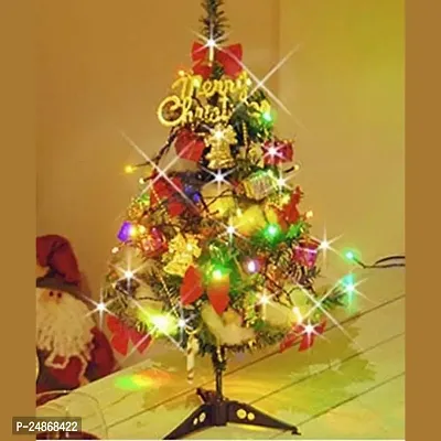 VeeCraft Artificial Christmas Tree with Decoration, 2 Feet Pine X-Mas Tree with 20 Pieces of Assorted Decor Ornaments for Christmas Decoration  Return Gift, Home Office Indoor Outdoor Decoration.
