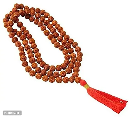 Maharishia108 Beads Panch Mukhi Rudraksha Mala Original-thumb0