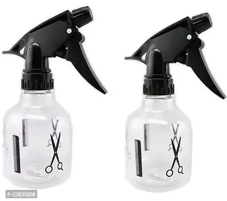 Spray Bottle for Hair And Face | Spray Oil Water Perfume Mist Sanitizer | Transparent Multipurpose Spray Bottle |Suitable for Travel - Scissors and comb Pack of 2-thumb0