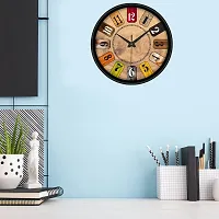 Designer Multicoloured Plastic Analog Wall Clock-thumb1