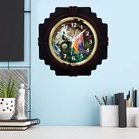 Designer Multicoloured Plastic Analog Wall Clock-thumb3