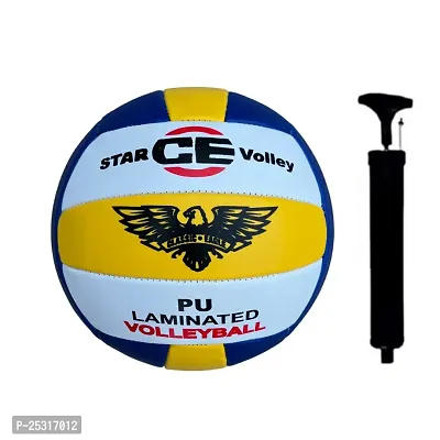 Classic Eagle PVC Volleyball Official Size and weight With Air Pump-thumb0