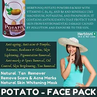 HerbtoniQ 100% Natural Potato, Pomegranate Peel and Beetroot Powder For Face Pack (500 Gram)-thumb1
