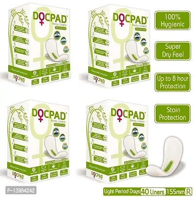 Docpad Light Period Days Ultra Soft With Anion Strip Regular Panty Liner (Pack of 40)-thumb2