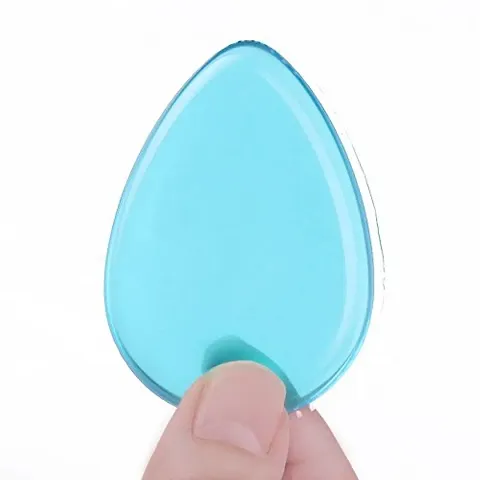 Professional Clear Silicone Translucent Anti-Sponge Makeup Applicator Blender for Contouring BB CC Cream