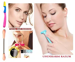 Outofbox Eyebrow Facial Underarms Hair Removal Tweezer Razor (Pack Of 7)-thumb1