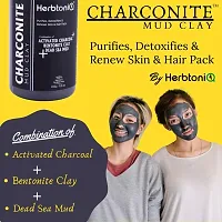 HerbtoniQ Natural Sandalwood Powder, Charconite Mud And Orange Peel Powder For Face Pack (500g) 3 Pieces-thumb2