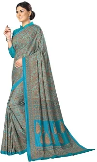 Beautiful Multicoloured Art Silk  Self Pattern Saree with Blouse Piece For Women-thumb2