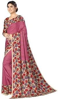 Beautiful Multicoloured Art Silk  Self Pattern Saree with Blouse Piece For Women-thumb1