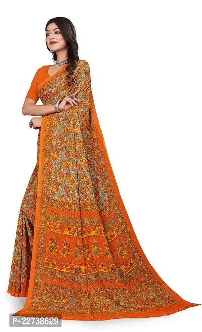 Amazon.com: MIMOSA Women's Mysore Silk Crepe Saree With Unstiched Blouse -  (5455-2979-2D-OYL-SF) (Yellow,Free Size) : Clothing, Shoes & Jewelry