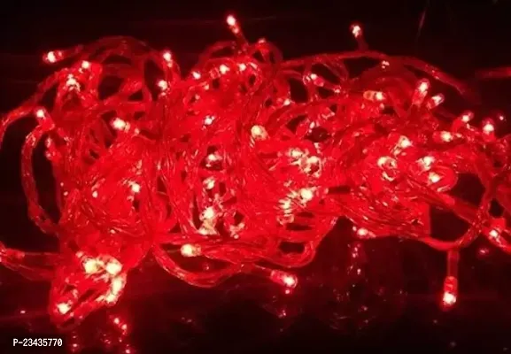 Decorative Red Color Rice Lights 15 Metre Long Set of 1-thumb0