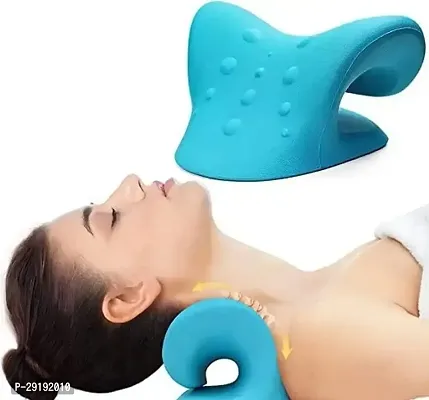 Neck Relaxer | Cervical Pillow for Neck  Shoulder Pain | Chiropractic Acupressure Manual Massage | Medical Grade Material | Recommended by Orthopaedics, Blue-thumb0
