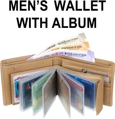 Trendy Artificial Leather Two Fold Wallets For Men