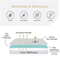 Comfortable Terry Cotton Waterproof Dust - Proof Mattress Cover-thumb4