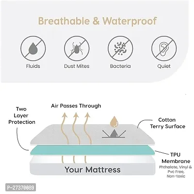 Comfortable Terry Cotton Waterproof Dust - Proof Mattress Cover-thumb5