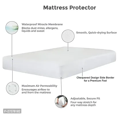 Comfortable Terry Cotton Waterproof Dust - Proof Mattress Cover-thumb3