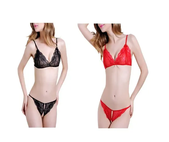 Womens New Trendy Stylish Hot Sexy Bra And Panty Combo Set