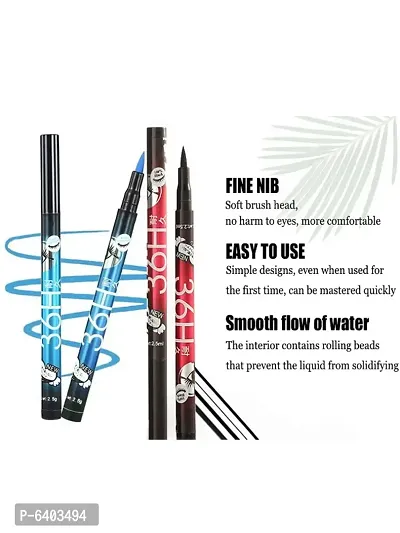 Professional Long Stay Blue and Black Pencil Eyeliner