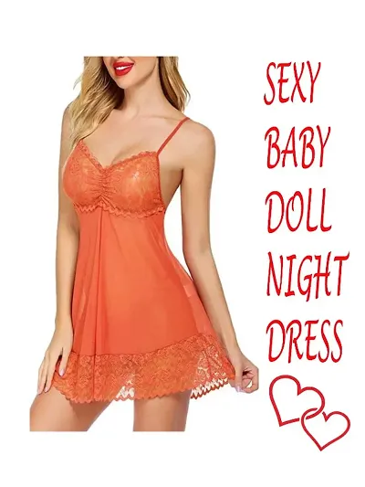 Hot Stylish Sexy Baby Doll Night Dress Color free Size (28 to 36)Inch