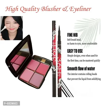 Makeup Beauty Multicolor High Quality Blusher  Waterproof Black Pen Eyeliner
