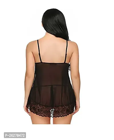 Women Sexy Babydoll Night Drees| Honeymoon Night Dress| Wedding Night Sexy Dress Fit Size(28 to 36)inch-thumb3