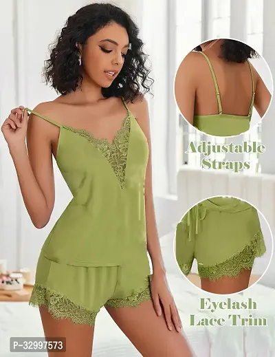 Women's  Girl's Hot Sexy Babydoll Night Dress| Sexy Dress Green Night Dress Fit Size(28 to 36) inch-thumb0