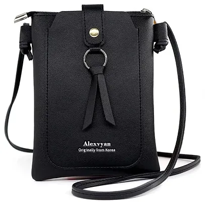 New Touch Screen Mobile Phone Bag Female Small Messenger Cute Student Bag  Mobile Phone Ladies Mini Thin Fashion Modern Business Lightweight Portable  Credit Card ID Card Money Cash Large Capacity Zipper business