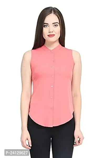 Elegant Polyester Solid Top For Women