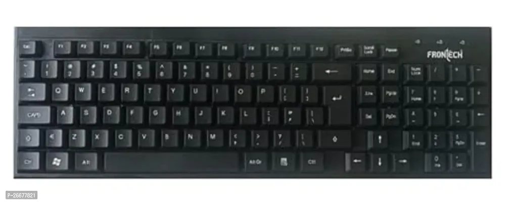 USB Plug Wired Multimedia Keyboard-thumb0