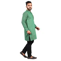 Aarav boss Green Cotton Men Long Kurta (Size- XL)-thumb2