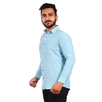 Aarav Boss Men Sky Blue Formal Shirt (Size- XL)-thumb1