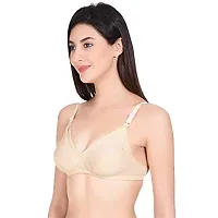 AARAV BOSS Women Cotton Non Padded Maternity Bra Multicolor Black-thumb2