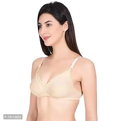 AARAV BOSS Women Cotton Non Padded Maternity Bra Multicolor Black-thumb3