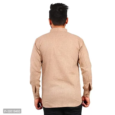 Aarav Boss Men's Brown Formal Shirt (Size- 7XL)-thumb4