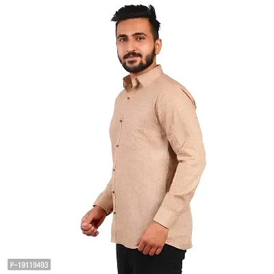 Aarav Boss Men's Brown Formal Shirt (Size- 7XL)-thumb2