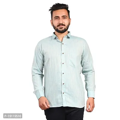 Aarav Boss Men's Light Sky Blue Formal Shirt (Size- 5XL)