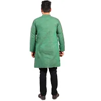 Aarav boss Green Cotton Men Long Kurta (Size- XL)-thumb3