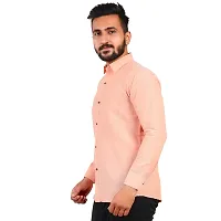 Aarav Boss Men's Peach Formal Shirt (Size- 6XL)-thumb1