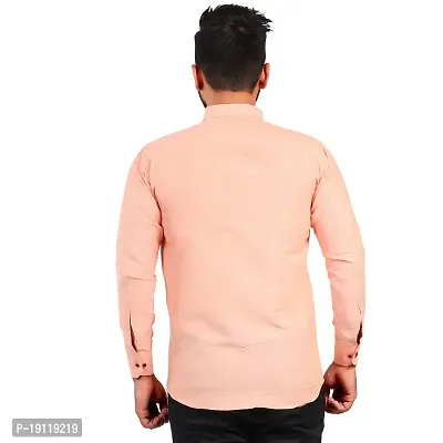 Aarav Boss Men's Peach Formal Shirt (Size- 6XL)-thumb4