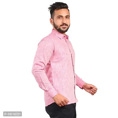 Aarav Boss Men's Light Pink Formal Shirt (Size- X Small)-thumb3