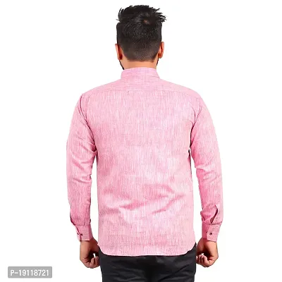 Aarav Boss Men's Light Pink Formal Shirt (Size- X Small)-thumb4