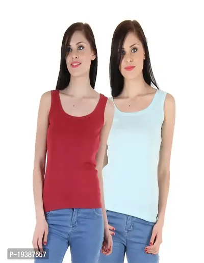 Comfy women cotton fancy comisole pack of 2